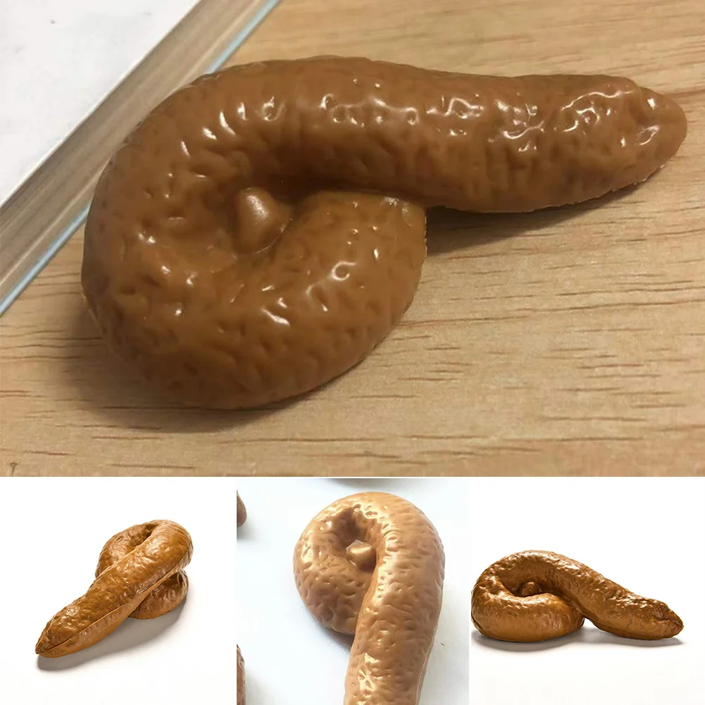 Fake Poop Gag Gift - 3szt Realistyczne Miękkie Fałszywe Kupy Psa