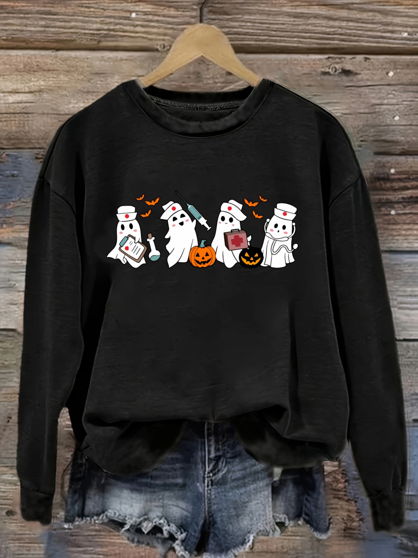 Costumes - Damska codzienna koszulka z długim rękawem