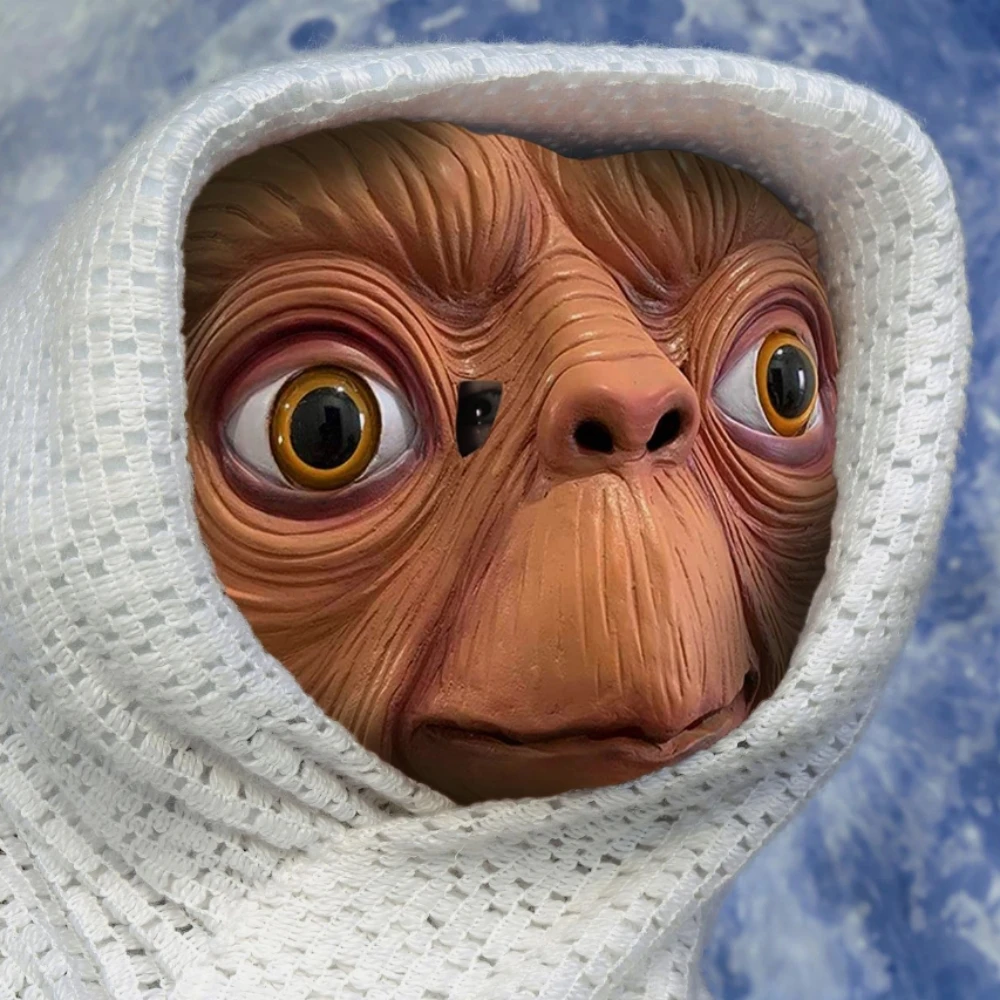 Latex Alien Mask Realistic - Realistyczna maska ​​lateksowa ET Alien Halloween