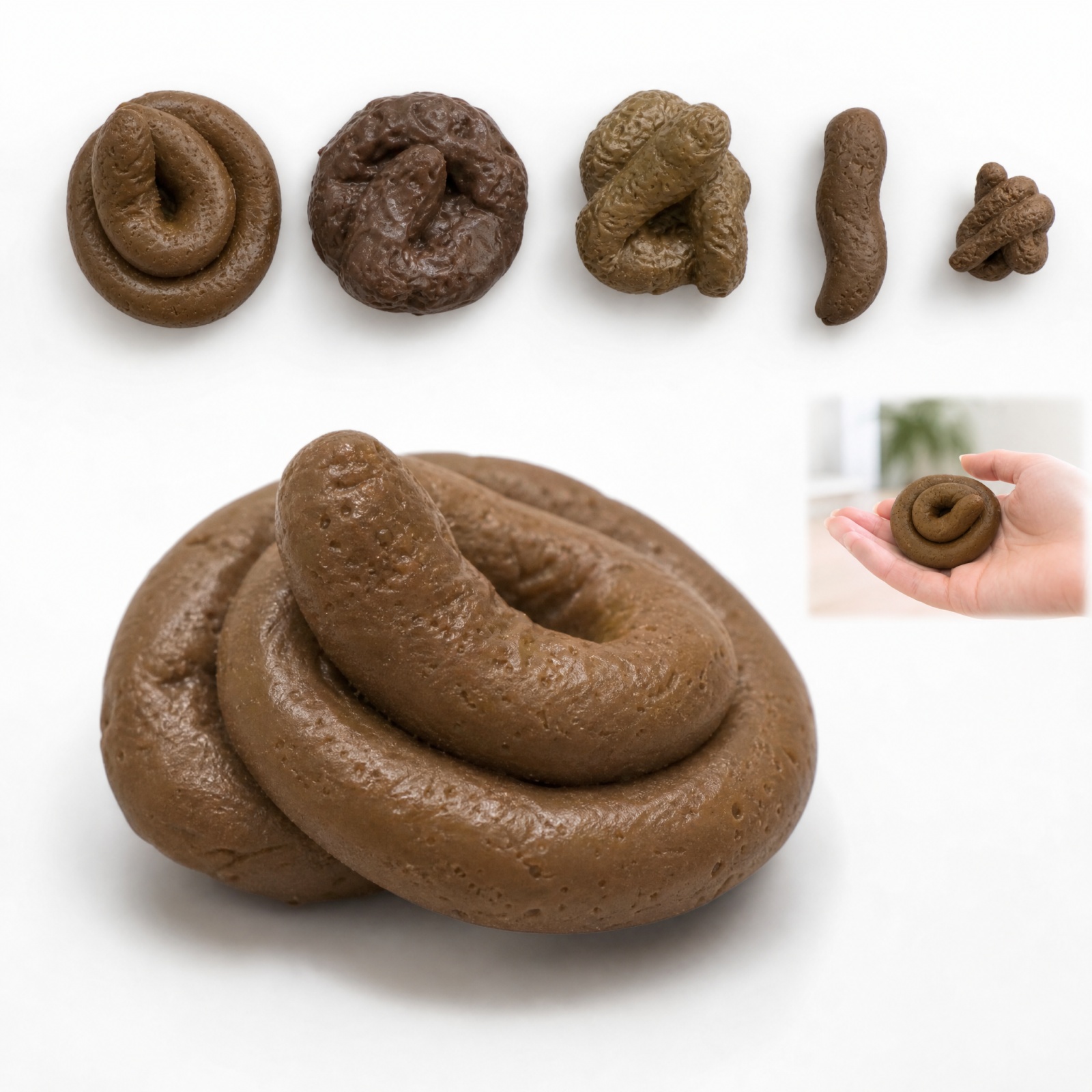 Fake Poop Gag Gift - Realistyczna, bezpieczna i miękka plastikowa sztuczna