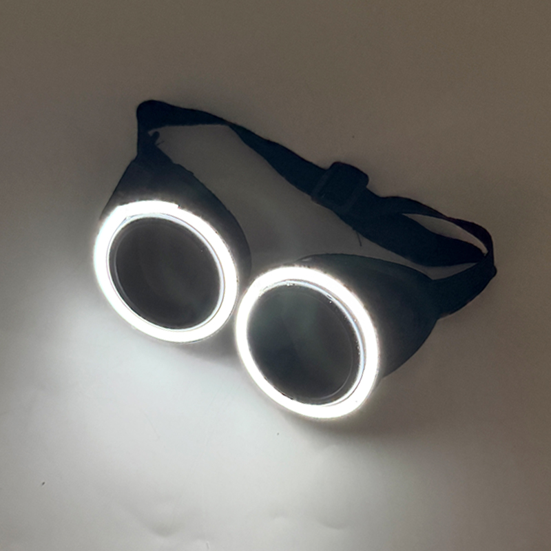 Glow In The Dark Party Glasses - Nowe okulary LED w kształcie kółka