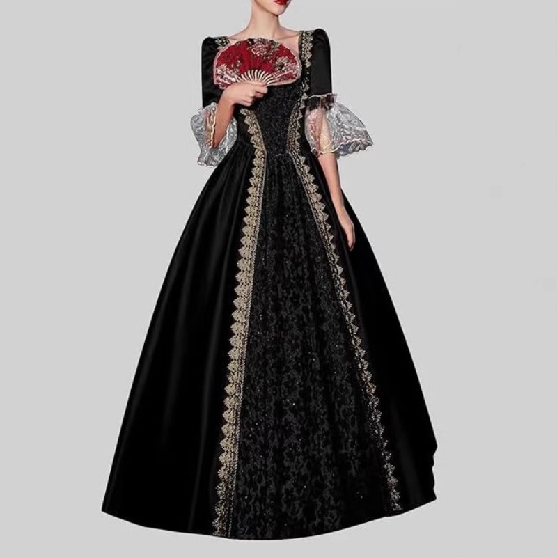 Costumes - S‑5XL Damska Nowa Suknia Średniowieczna Renesansowa