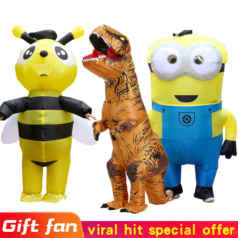 Inflatable Dinosaur Costume Adult - Męski i damski nadmuchiwany strój myszy