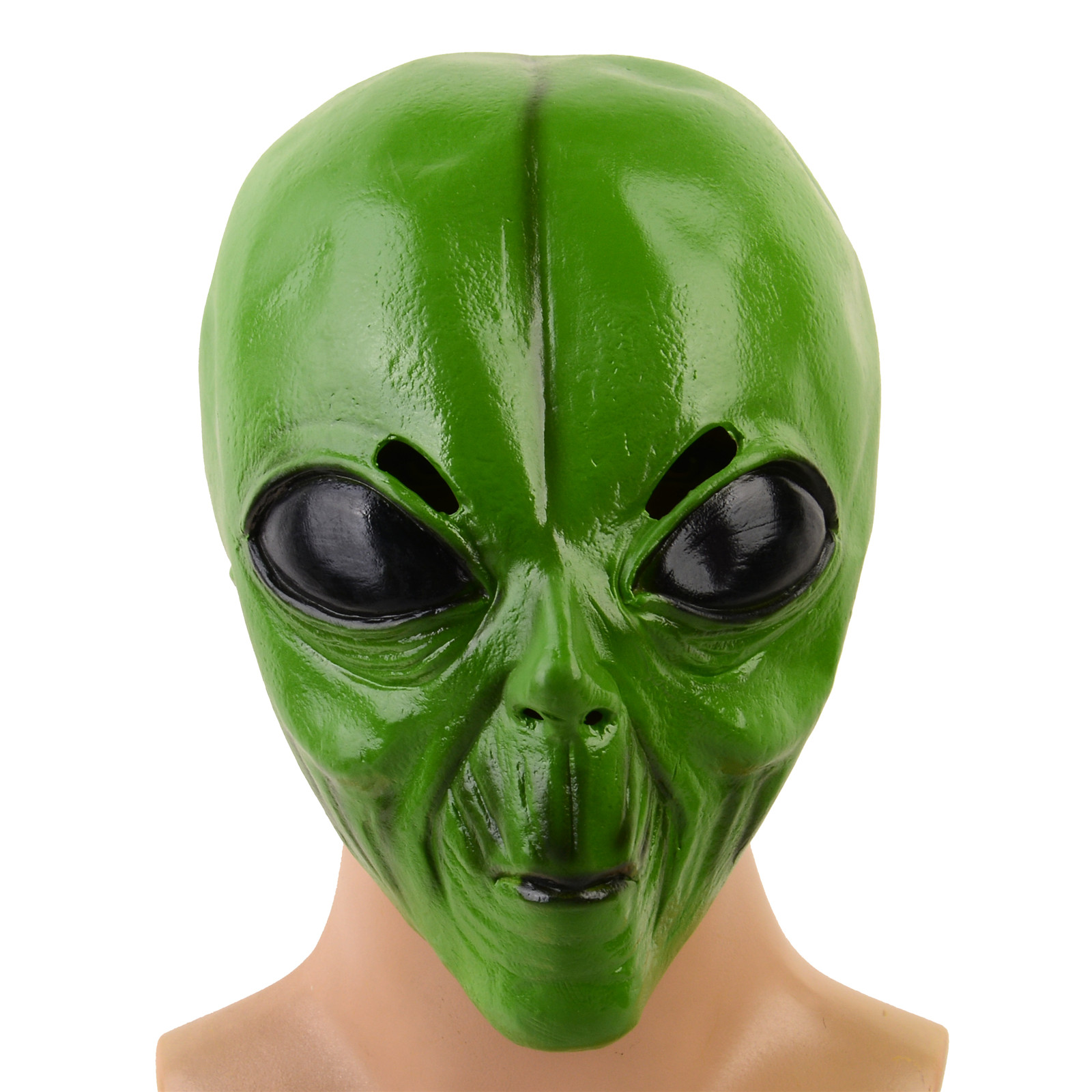 Latex Alien Mask Realistic - 1 szt. Realistyczna lateksowa maska zielonego