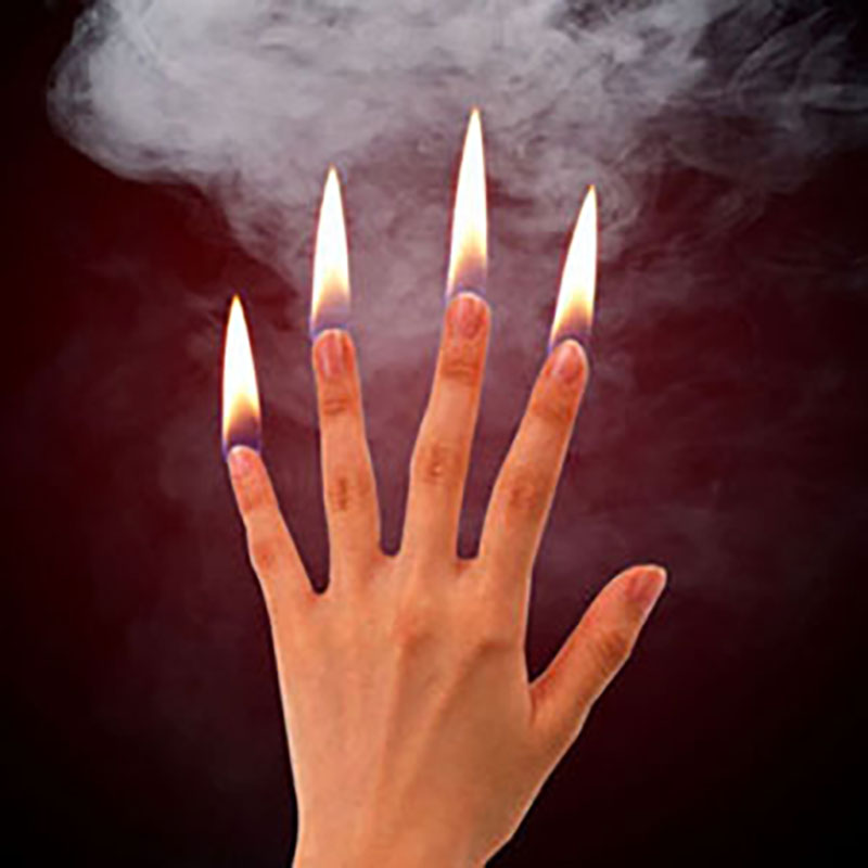 Thumb Tip Magic Trick Set - 4 sztuk/zestaw palec ogień magiczne sztuczki