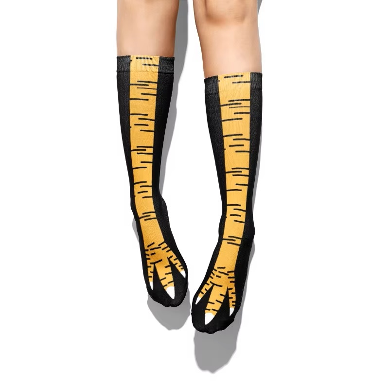Funny Chicken Leg Socks - 3D śmieszne kreatywne stopy kurczaka pazur