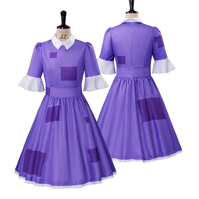 Medieval Renaissance Dress Women - Sukienka Cosplay Circus Jax Damska Fioletowa