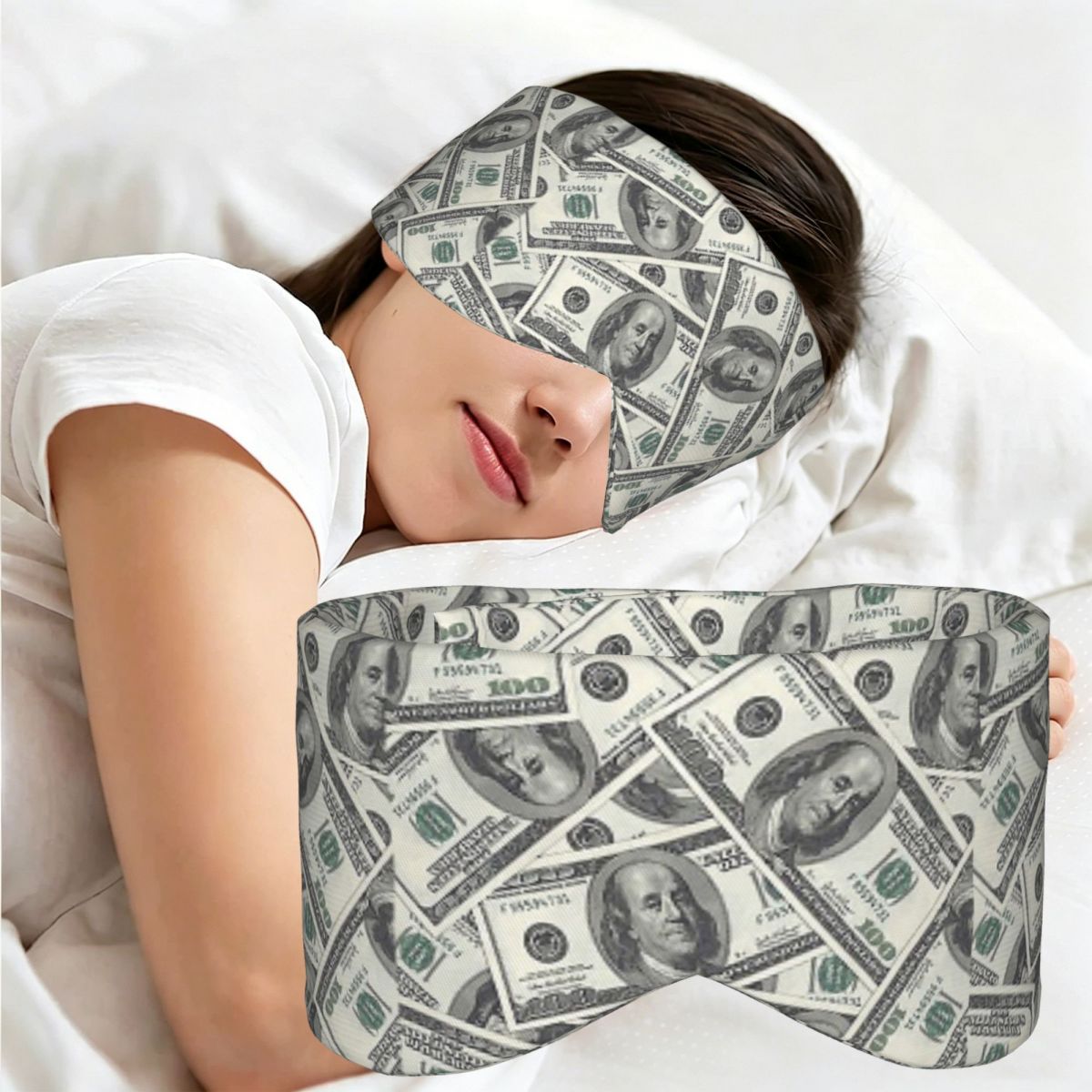 Novelty Gifts - Maska do spania Rich Money Novelty
