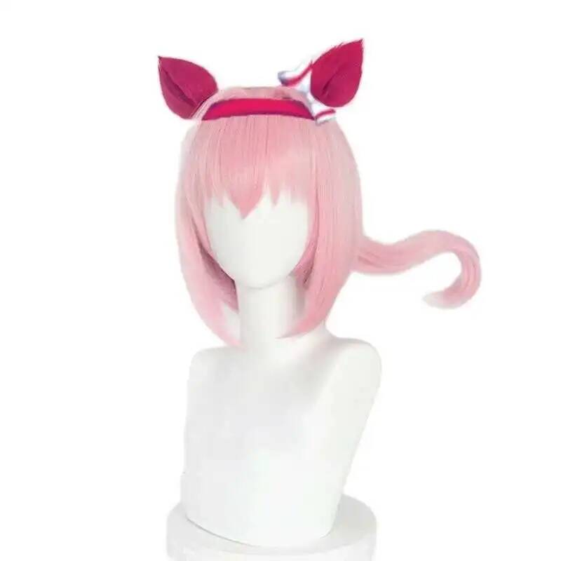 Anime Cosplay Wig Heat Resistant - Peruka Cosplay Uma Musume Haru Urara,