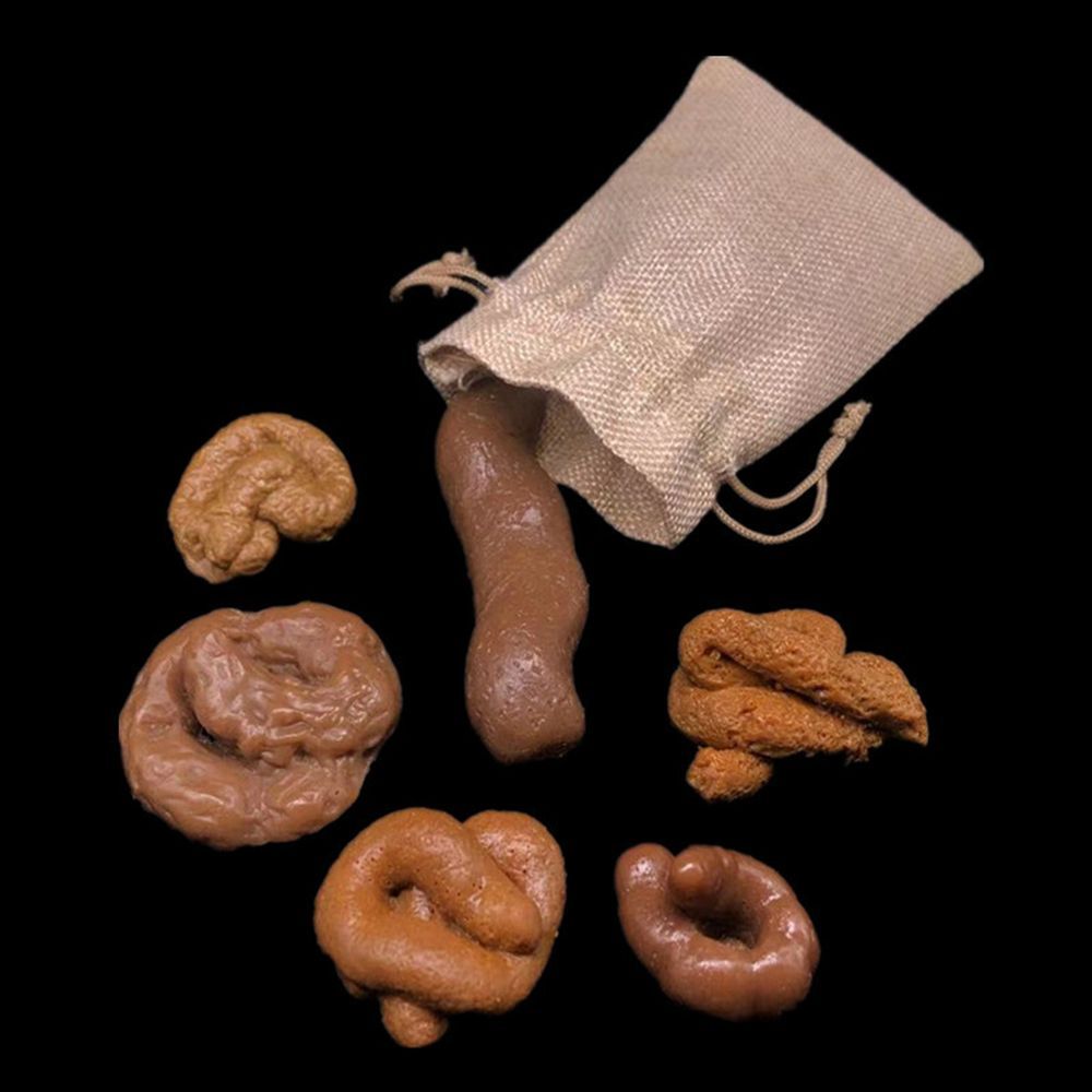 Fake Poop Gag Gift - 6 szt. Zabawne gadżety do żartów,