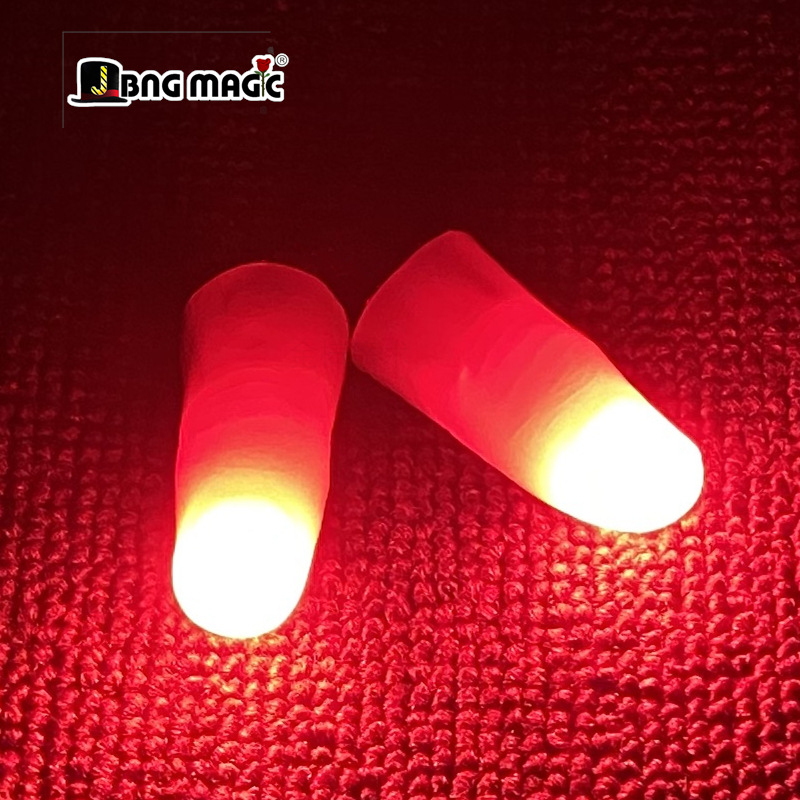 Thumb Tip Magic Trick Set - Profesjonalny zestaw par świateł Red Magic