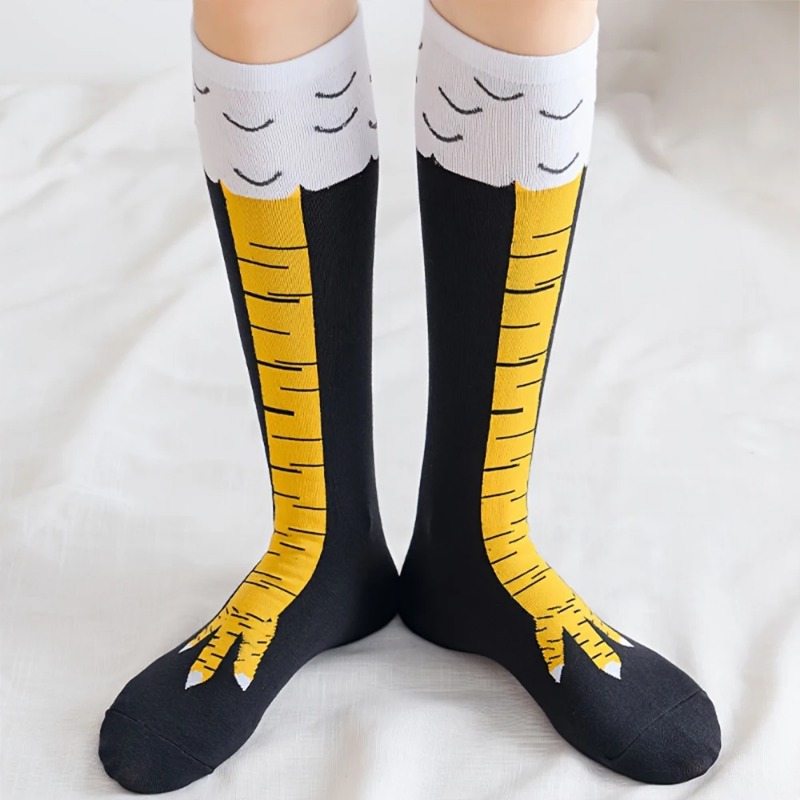 1/2/5 Par Damskich Podkolanówe – Funny Chicken Leg Socks recenzja i cena