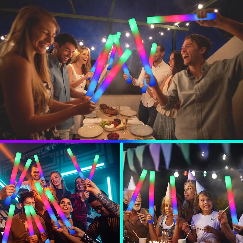 1/15/30 szt. Kolorowe, migając – Flashing Led Foam Sticks Party recenzja i cena