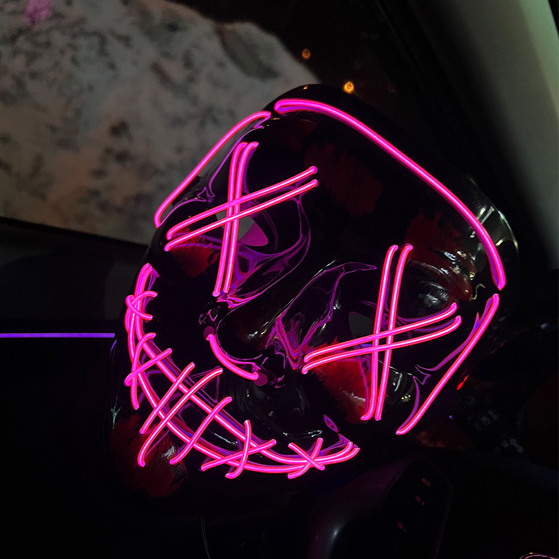 Hurtownia 10 szt. Masek LED Pu – Led Purge Mask Halloween recenzja i cena