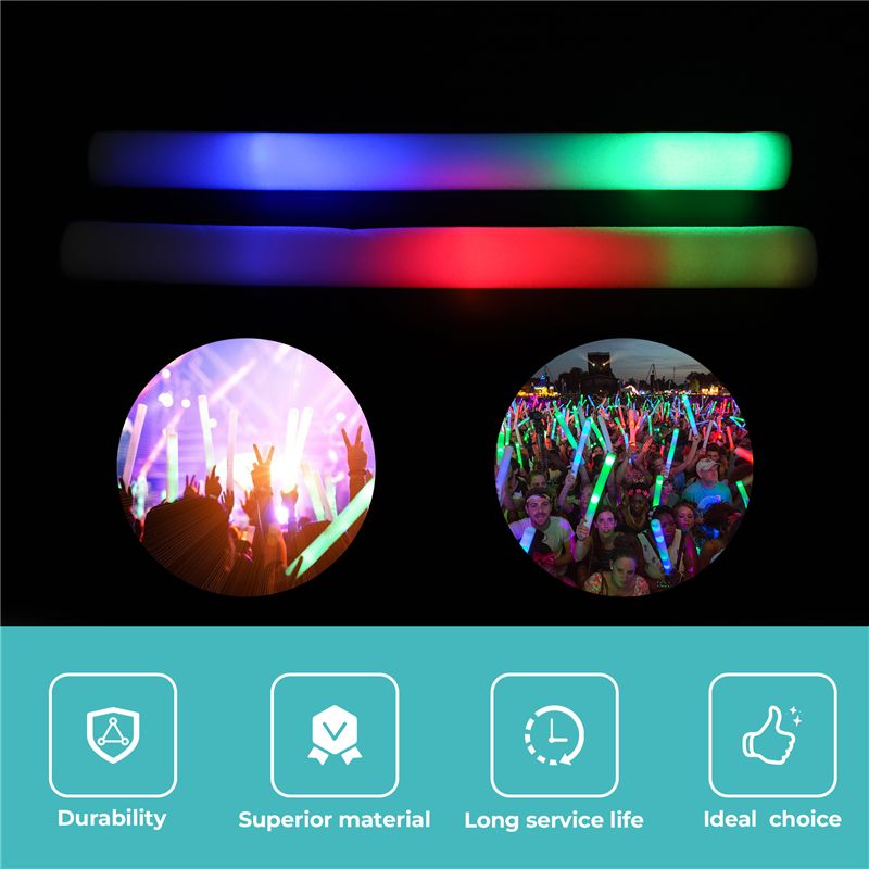 A68P-12 szt. Świecące pałeczki – Flashing Led Foam Sticks Party recenzja i cena