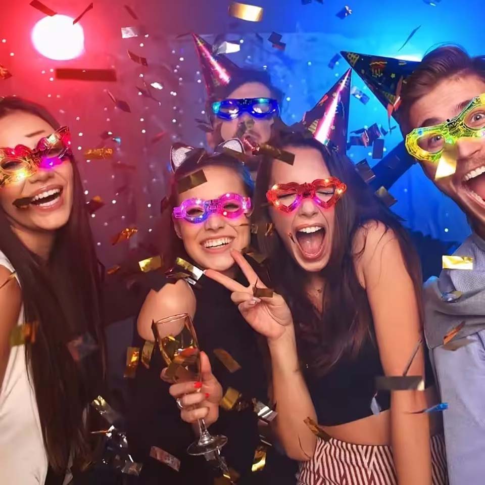 Okulary Świecące w Ciemności H – Glow In The Dark Party Glasses recenzja i cena