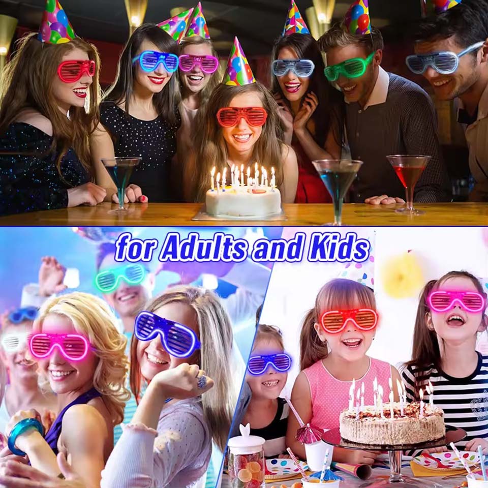 5-50 szt. Świecące Okulary LED – Glow In The Dark Party Glasses recenzja i cena