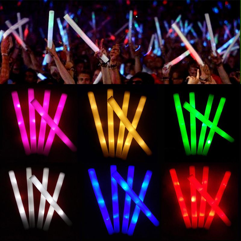 30/50 sztuk Led pianki Bar świ – Flashing Led Foam Sticks Party recenzja i cena