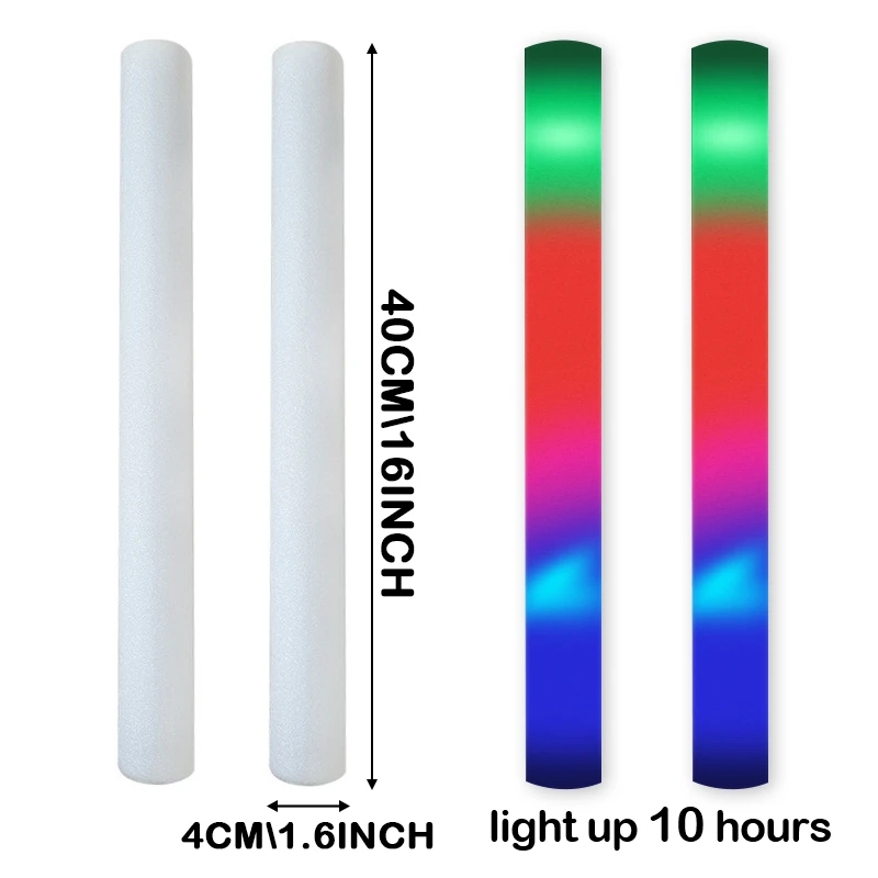 30/50 sztuk Led pianki Bar świ – Flashing Led Foam Sticks Party recenzja i cena