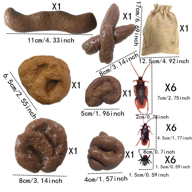 Miękkie sztuczne odchody 6/24  – Fake Poop Gag Gift recenzja i cena