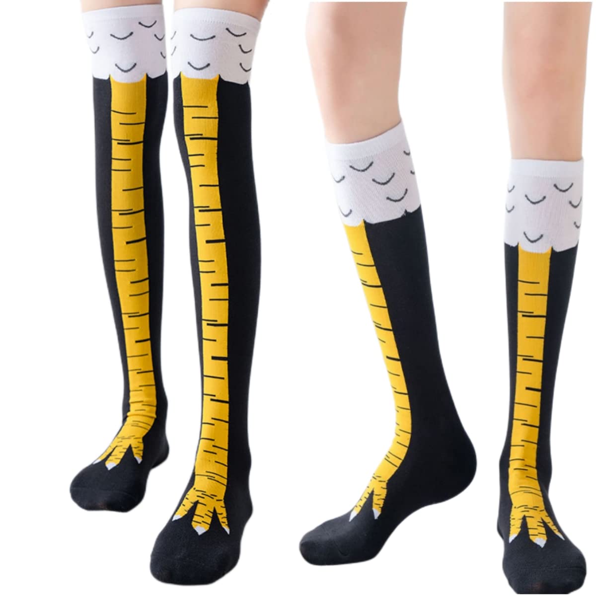 1/2 pary podkolanówek damskich – Funny Chicken Leg Socks recenzja i cena
