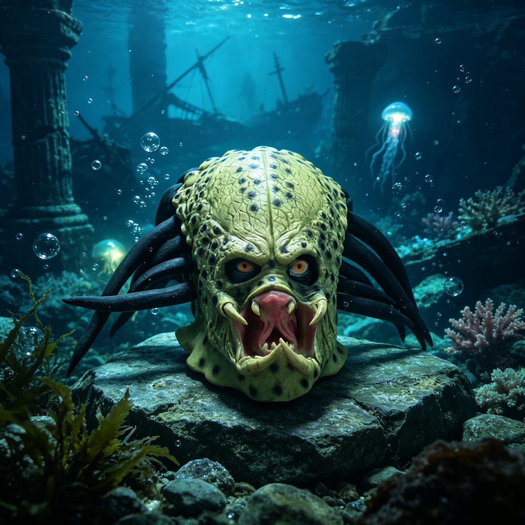 Realistyczna maska Predatora n – Latex Alien Mask Realistic recenzja i cena