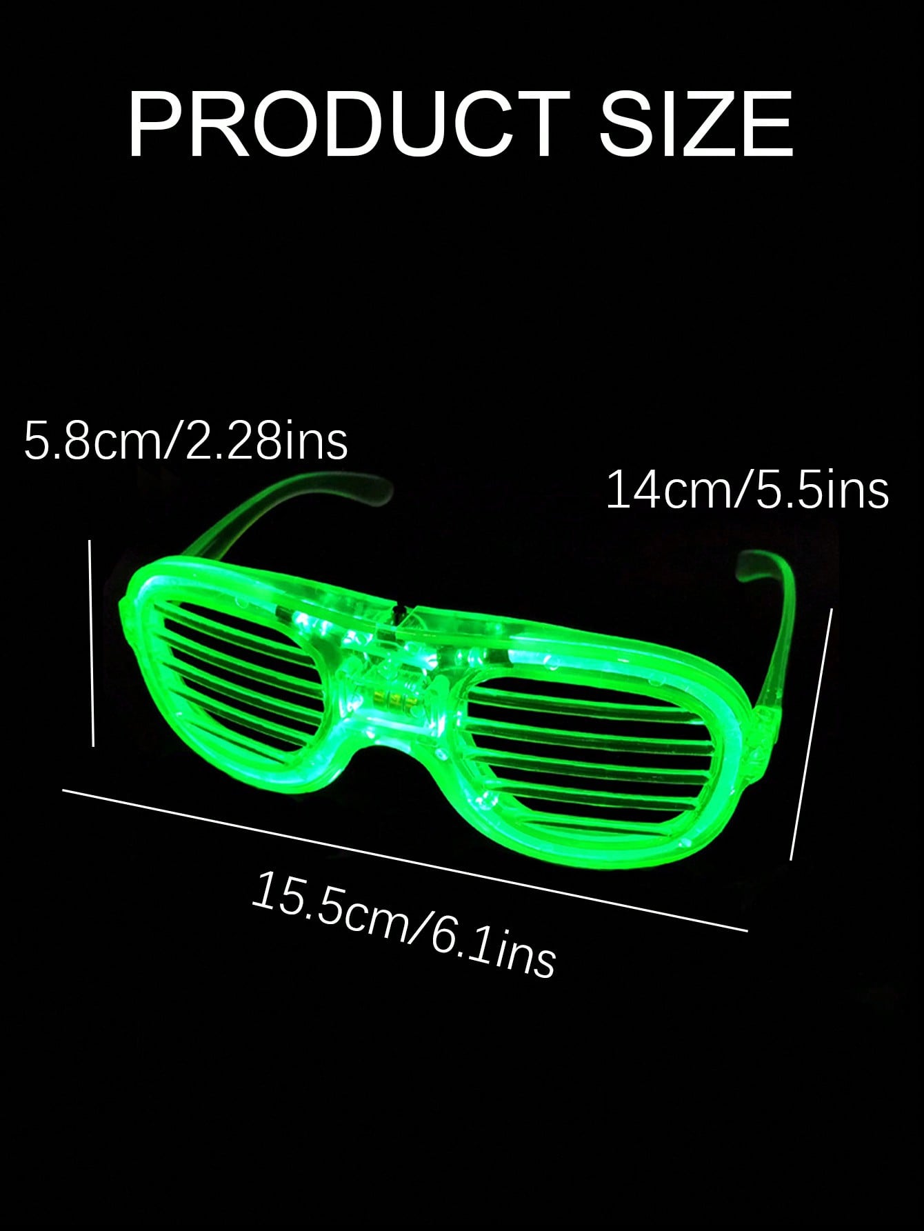 5/10 sztuk Okulary świecące LE – Glow In The Dark Party Glasses recenzja i cena