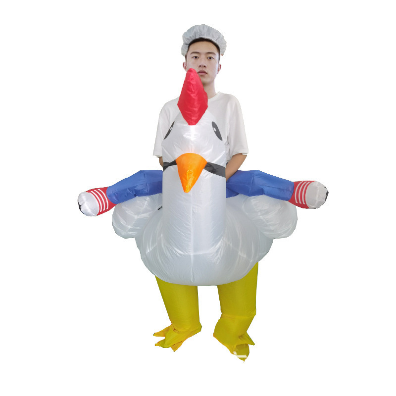 Duży ptak rekin słoń biały kur – Inflatable Dinosaur Costume Adult recenzja i cena