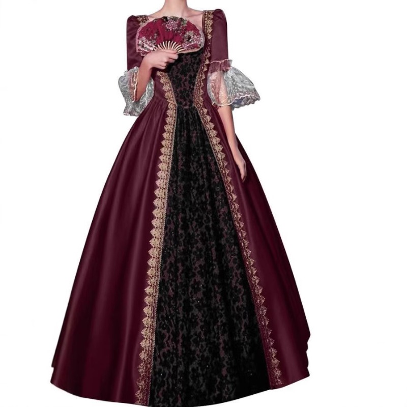 S‑5XL Damska Nowa Suknia Średn – Costumes recenzja i cena
