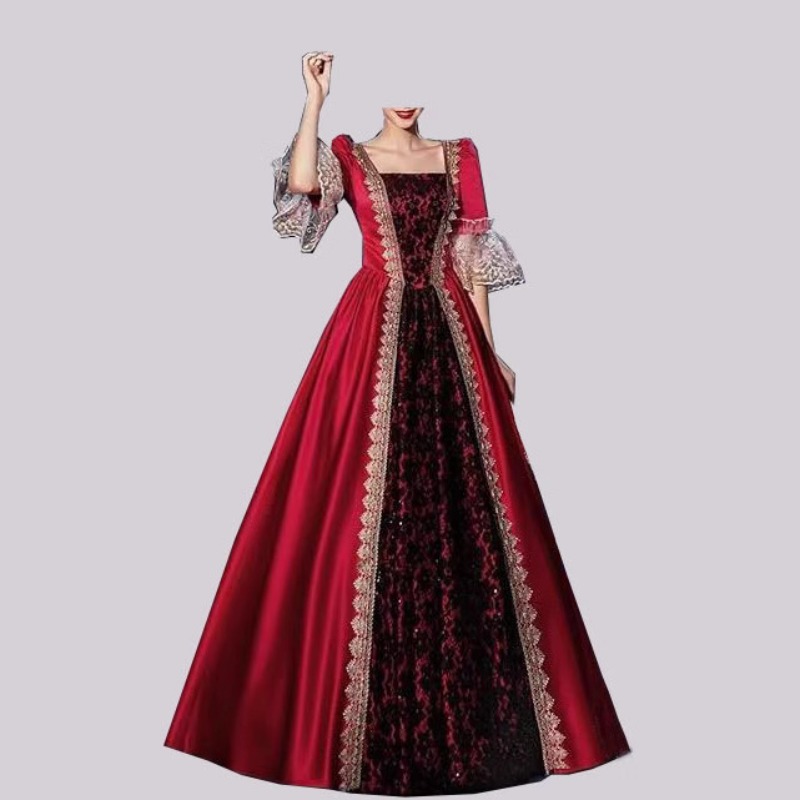 S‑5XL Damska Nowa Suknia Średn – Costumes recenzja i cena