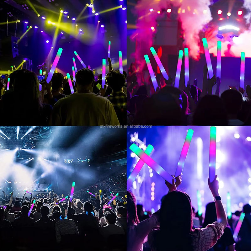 20 szt. Piankowe pałeczki świe – Flashing Led Foam Sticks Party recenzja i cena
