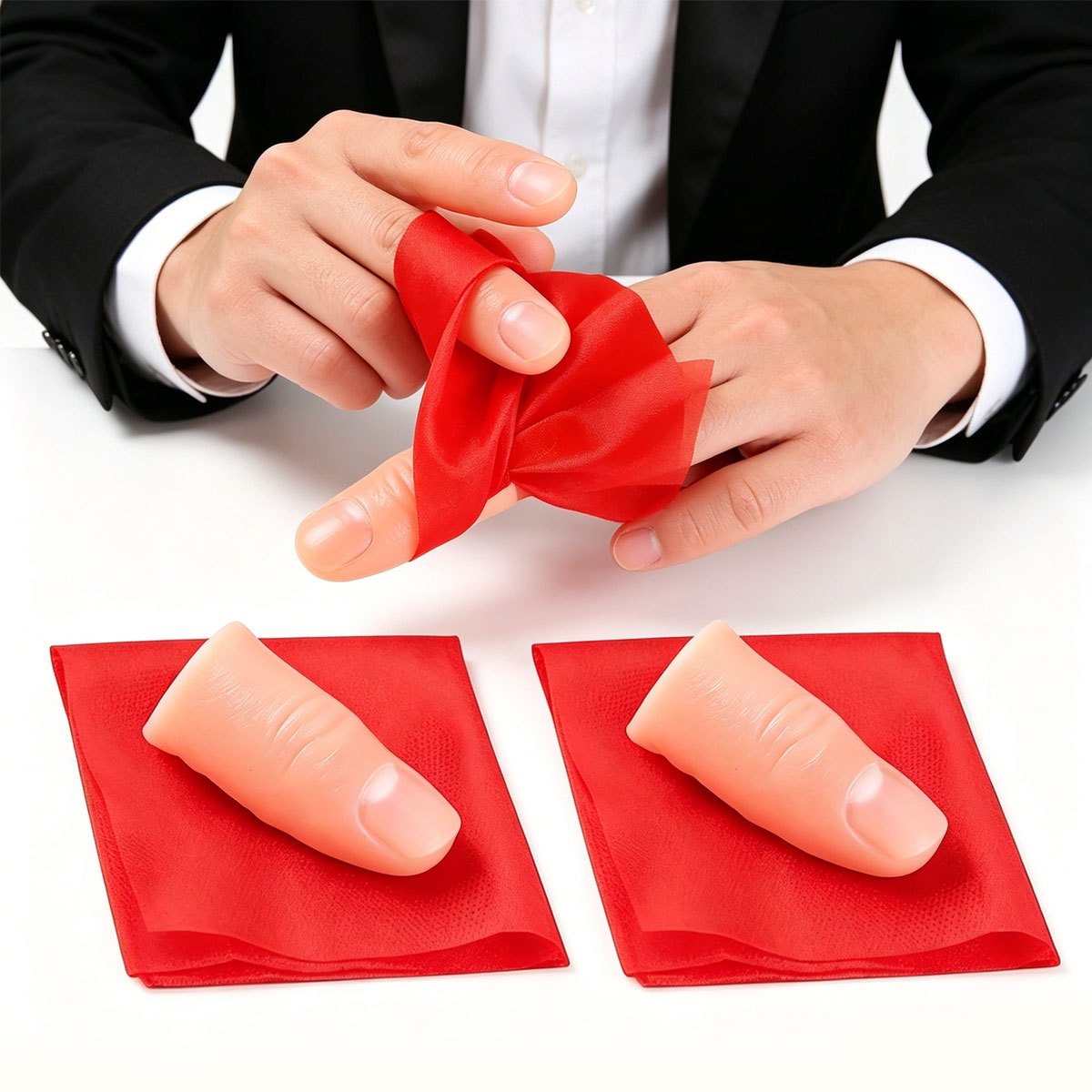 3-częściowy zestaw magicznych  – Thumb Tip Magic Trick Set recenzja i cena