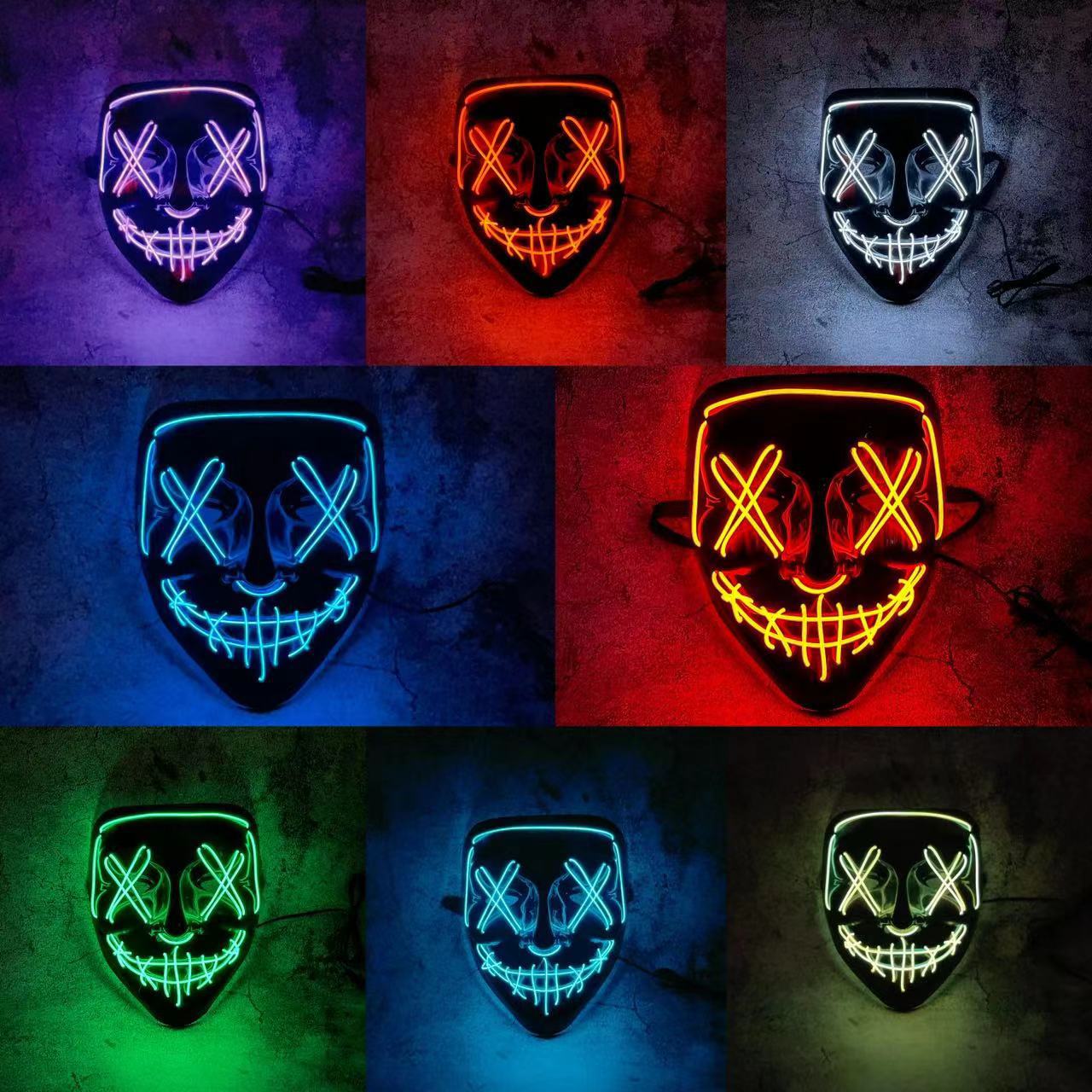 Bezprzewodowa Neonowa Maska LE – Led Purge Mask Halloween recenzja i cena