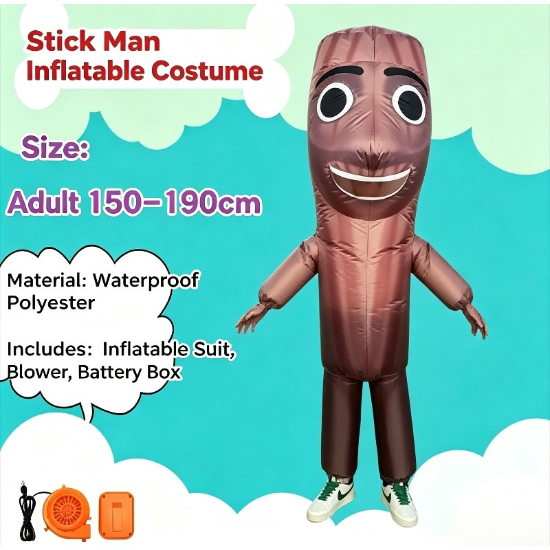 Długi dmuchany kostium dla dor – Inflatable Dinosaur Costume Adult recenzja i cena
