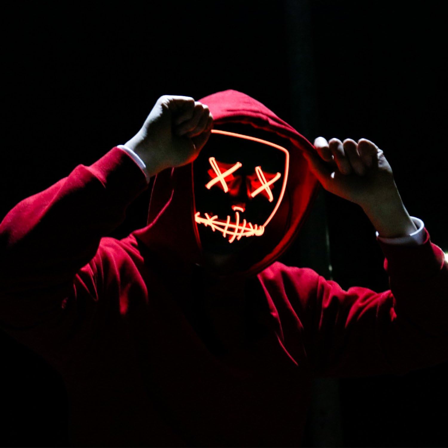Bezprzewodowa maska barowa fes – Led Purge Mask Halloween recenzja i cena