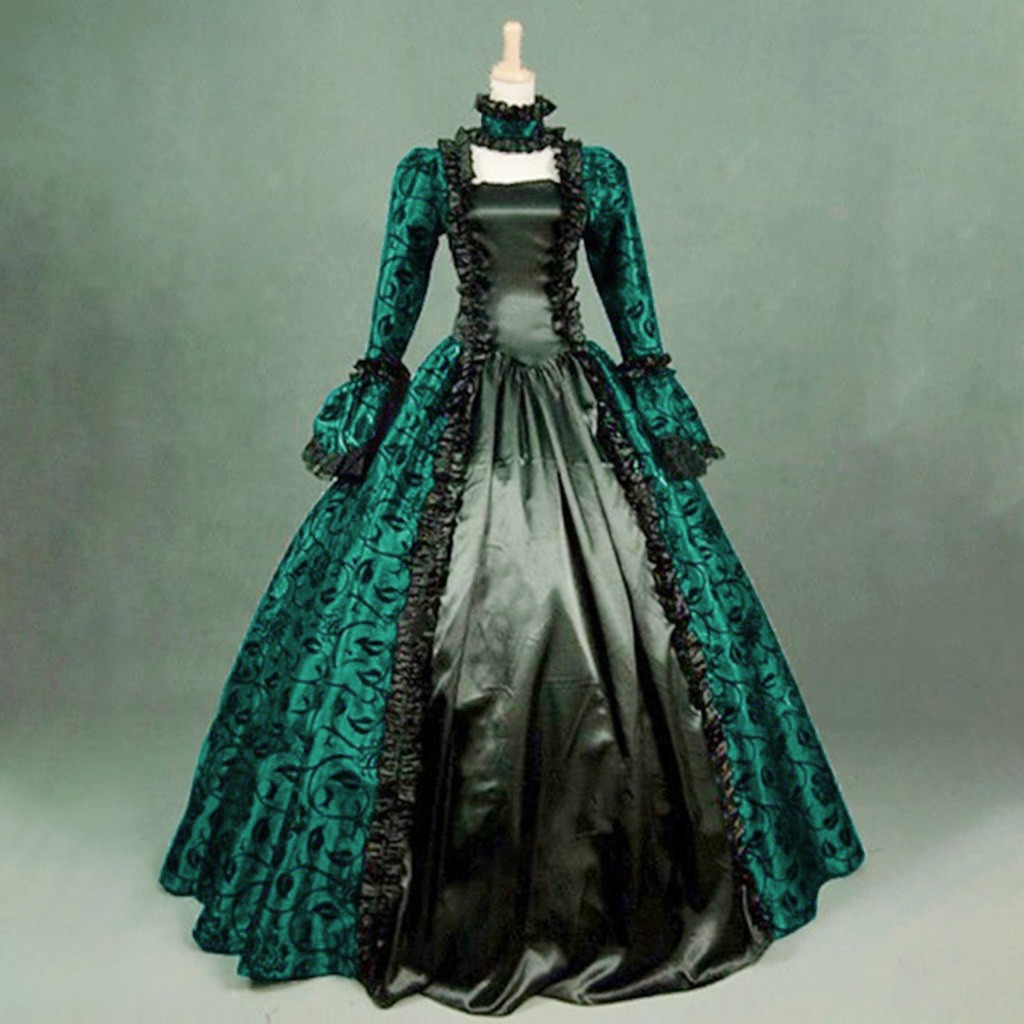 Damska Sukienka Vintage Eksklu – Medieval Renaissance Dress Women recenzja i cena
