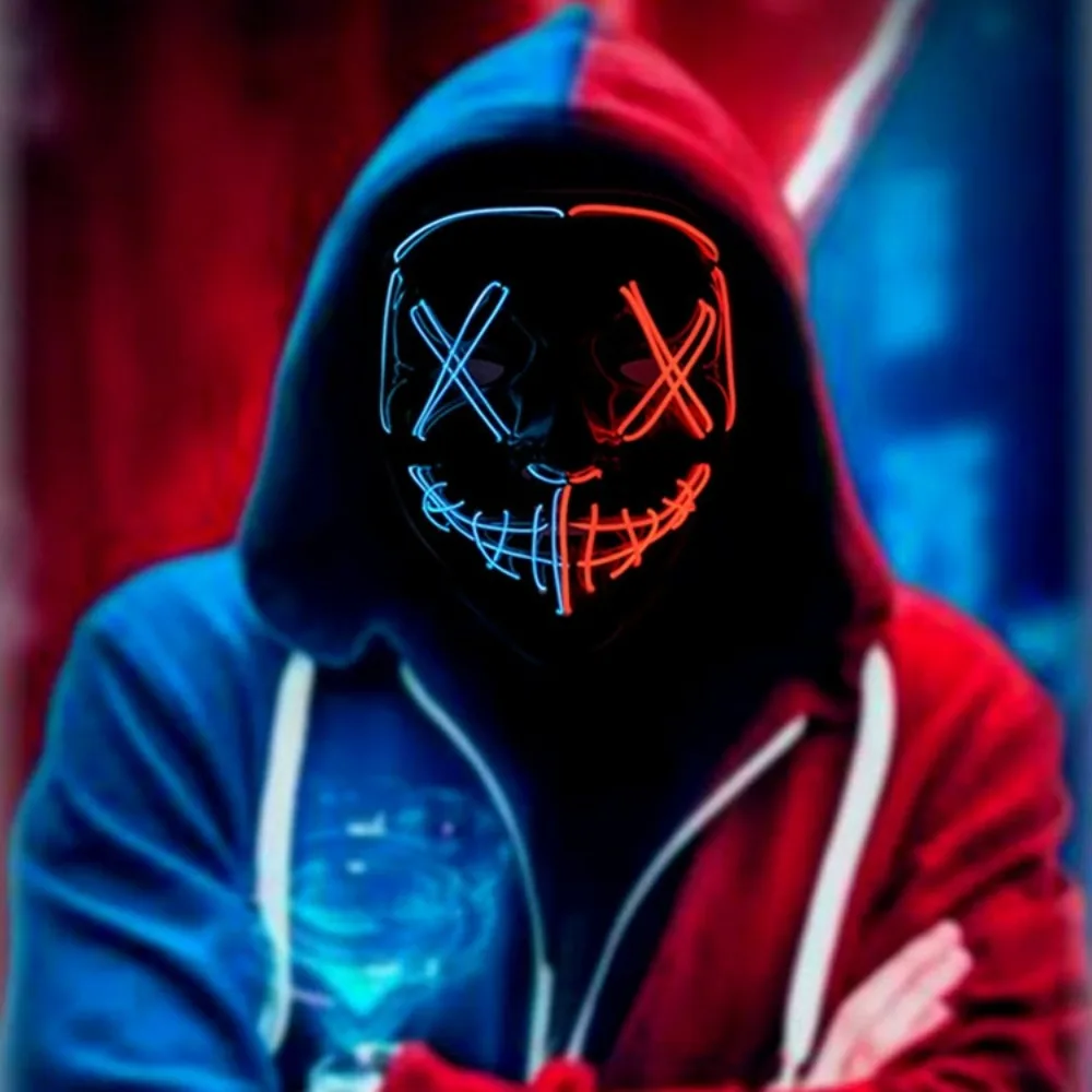 Gorąca wyprzedaż na Halloween  – Led Purge Mask Halloween recenzja i cena