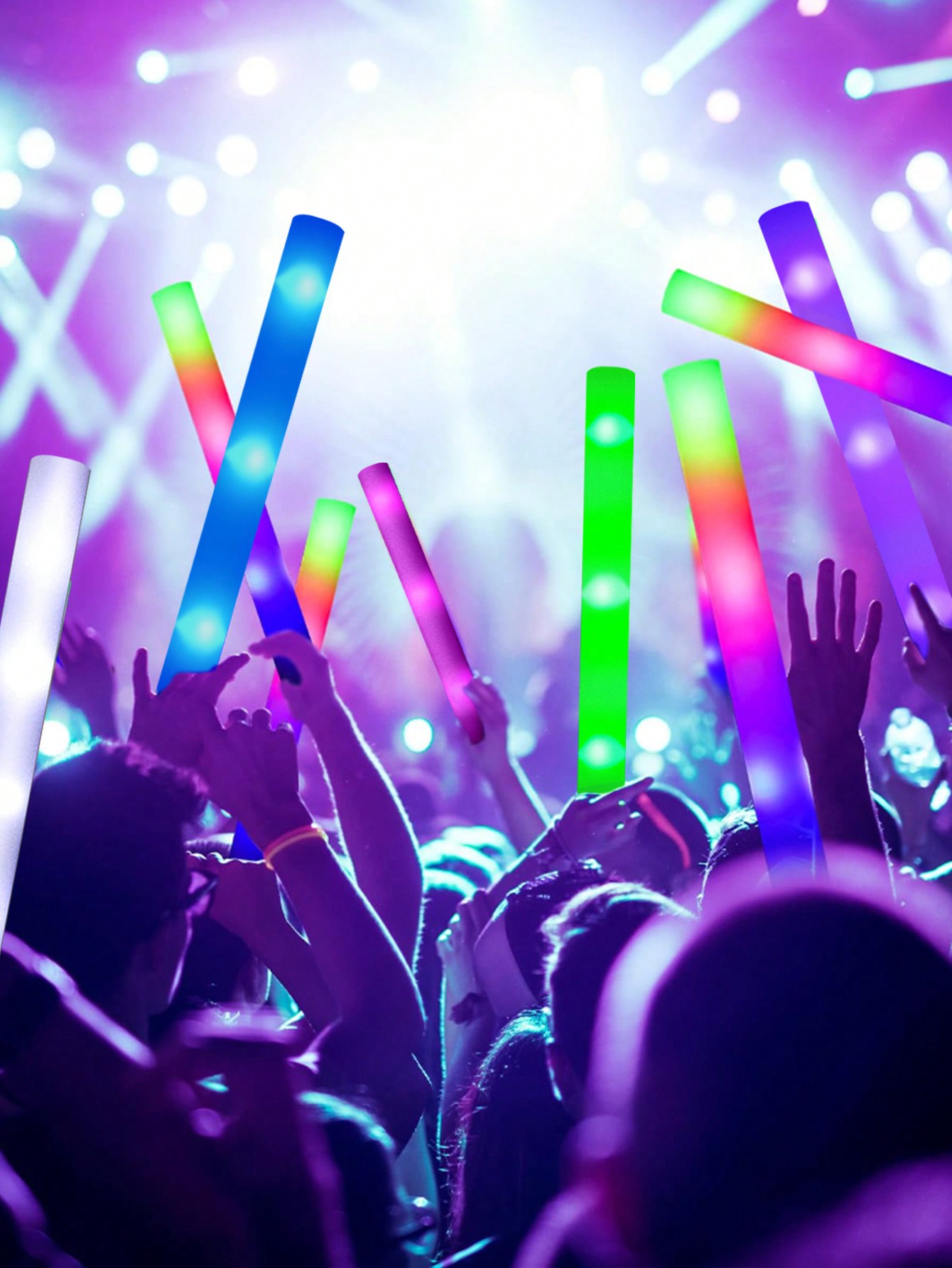 20/30szt Piankowe pałeczki świ – Flashing Led Foam Sticks Party recenzja i cena