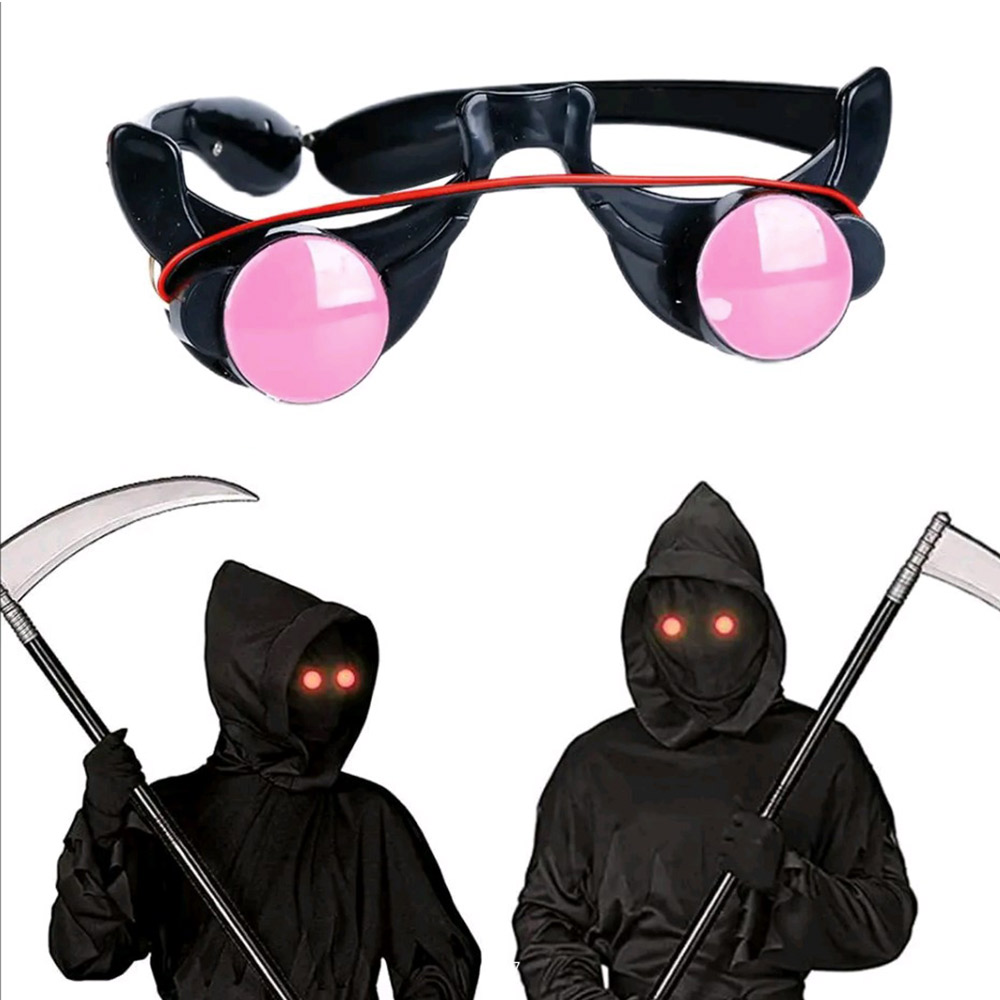 Halloween Horror Czerwone okul – Glow In The Dark Party Glasses recenzja i cena