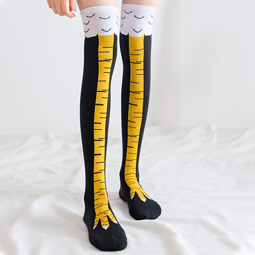 1 Para Damskich Podkolanówek M – Funny Chicken Leg Socks recenzja i cena
