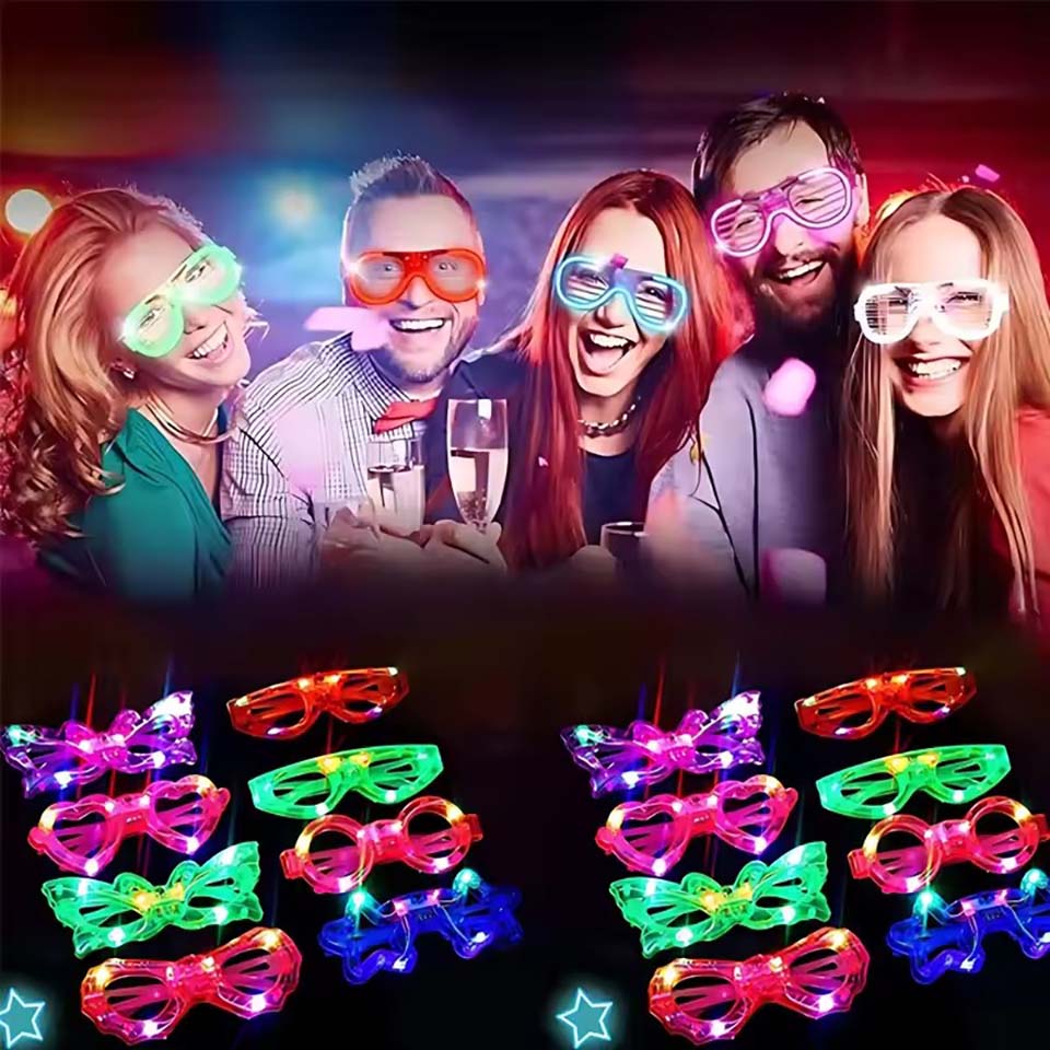 10/20/30/40/50 szt. Okulary LE – Glow In The Dark Party Glasses recenzja i cena