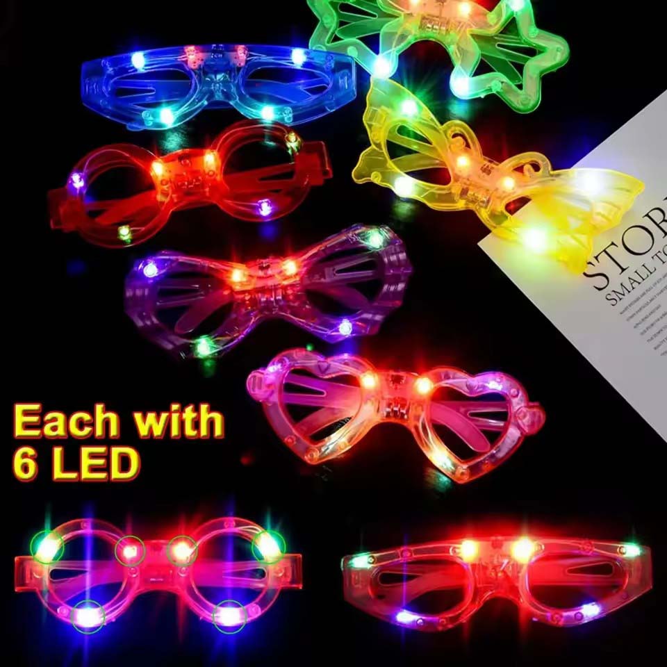 10/20/30/40/50 szt. Okulary LE – Glow In The Dark Party Glasses recenzja i cena