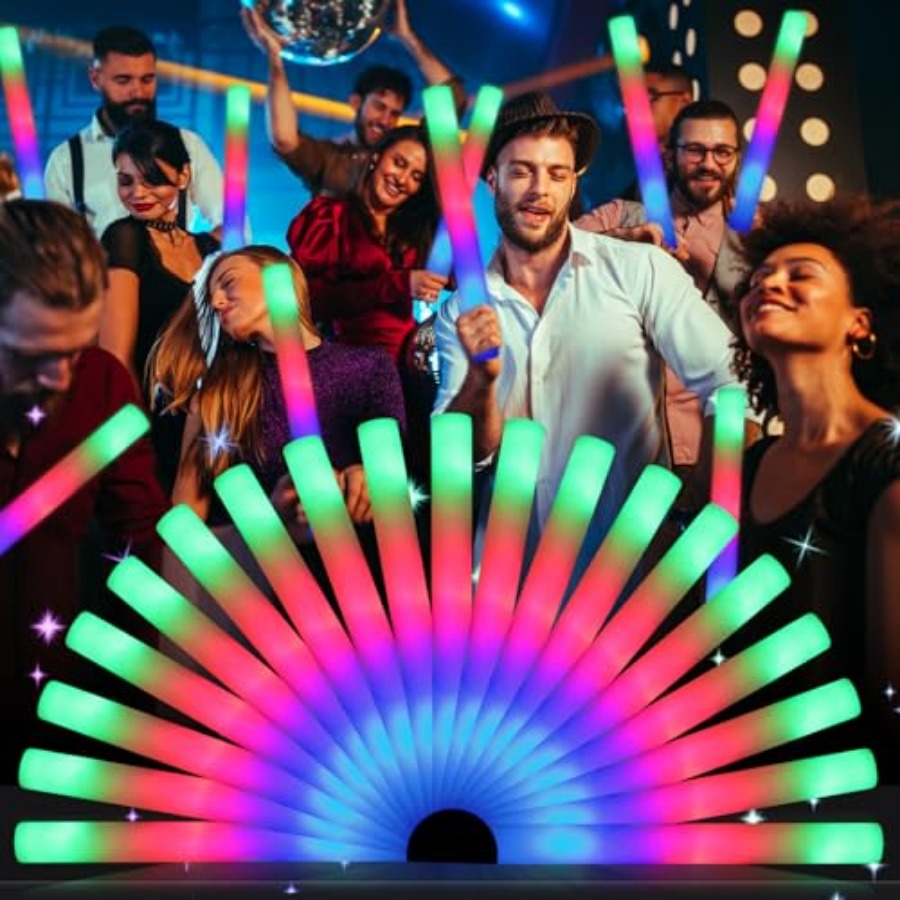 Pakiet piankowych pałeczek świ – Flashing Led Foam Sticks Party recenzja i cena