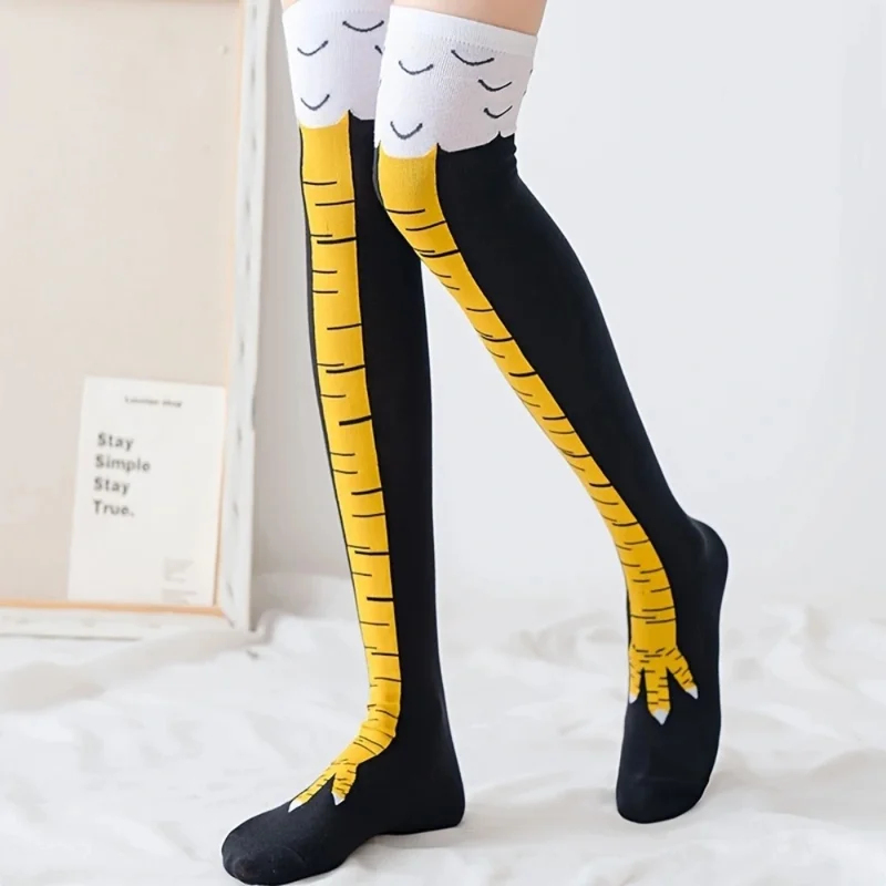1/2 pary Skarpetki damskie za  – Funny Chicken Leg Socks recenzja i cena