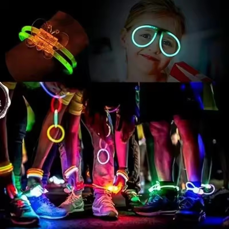 50/100 szt. Fluorescencyjne pa – Glow In The Dark Party Glasses recenzja i cena