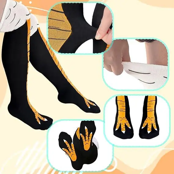 Modne skarpetki damskie z kola – Funny Chicken Leg Socks recenzja i cena