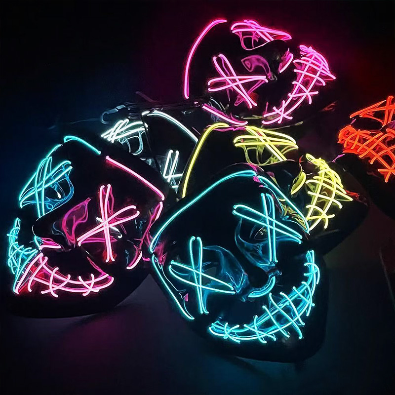 Straszne Bezprzewodowe Świecąc – Led Purge Mask Halloween recenzja i cena