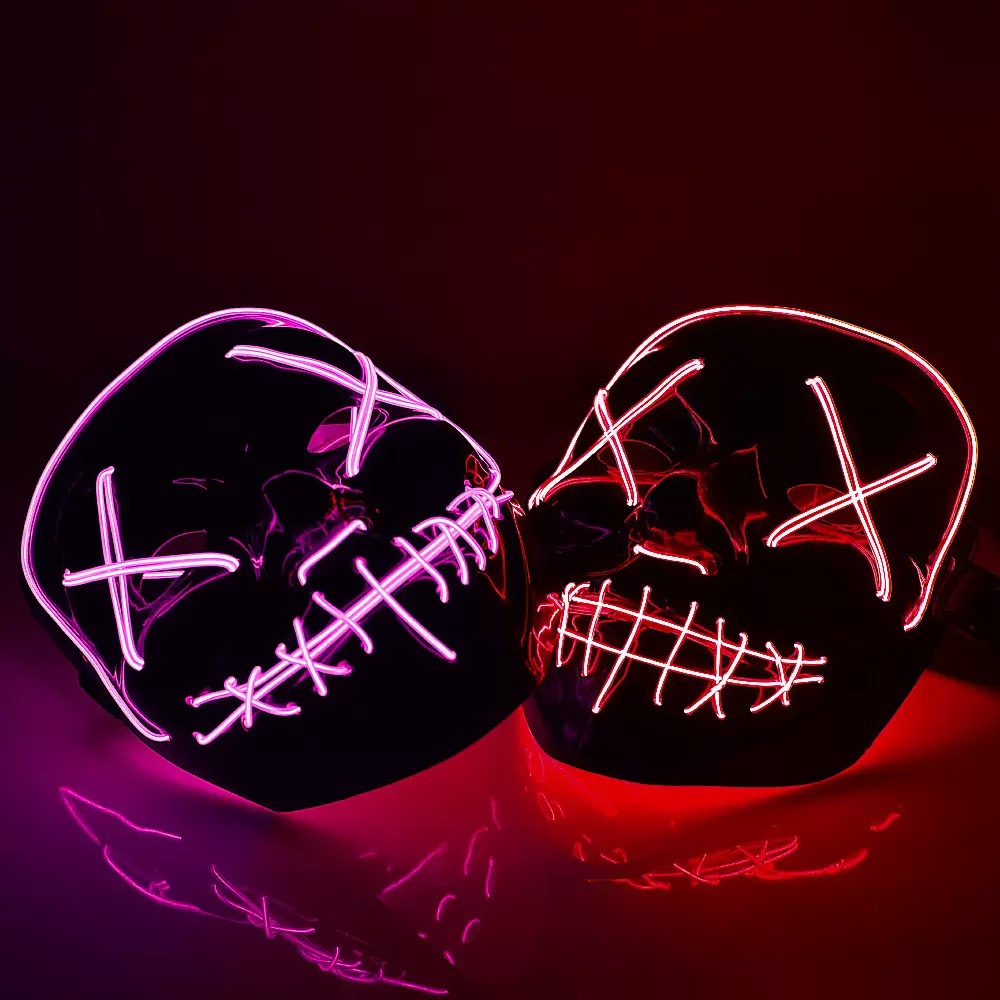 Straszne Bezprzewodowe Świecąc – Led Purge Mask Halloween recenzja i cena