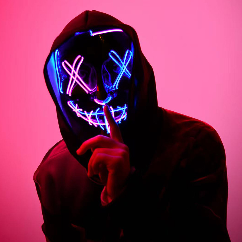 Straszne Bezprzewodowe Świecąc – Led Purge Mask Halloween recenzja i cena