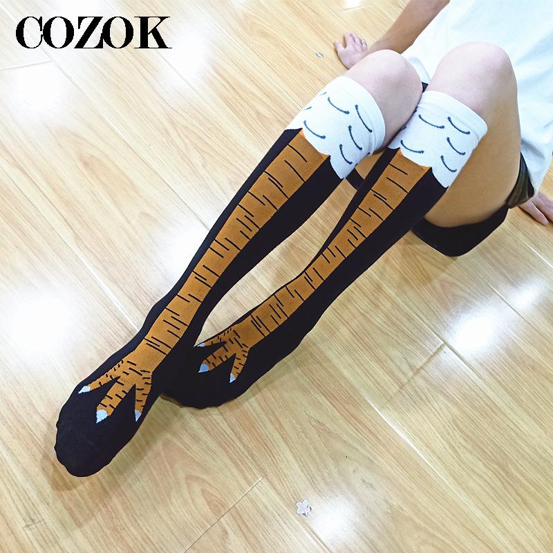Wysokiej jakości damskie szalo – Funny Chicken Leg Socks recenzja i cena